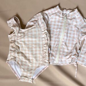 Swim Zip Swim Suit and Rash Guard